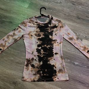 Mesh Tie Dye Long Sleeve Top🧡